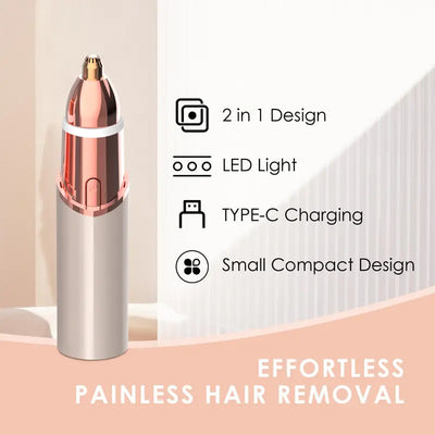 2-in-1 Facial & Eyebrow Hair Trimmer