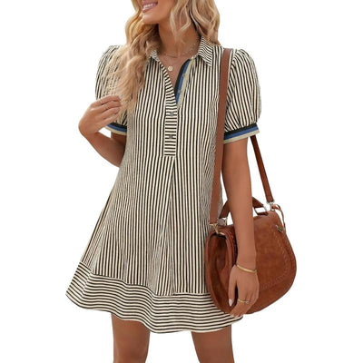 Gestreiftes Polokleid