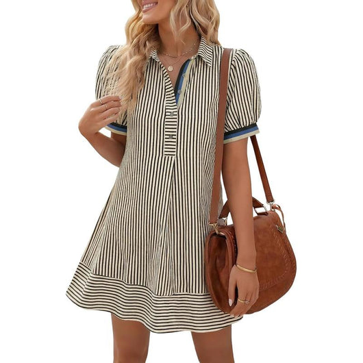 Gestreiftes Polokleid