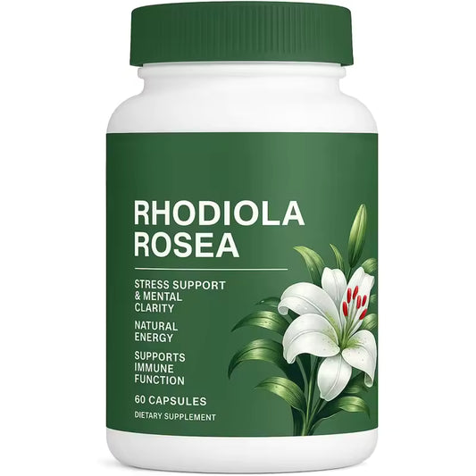 Rhodiola Rosea 500mg Capsules – HPA Axis & Cortisol Support