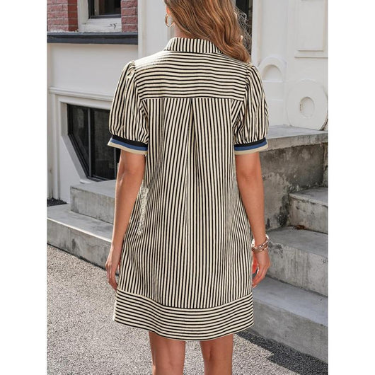 Gestreiftes Polokleid