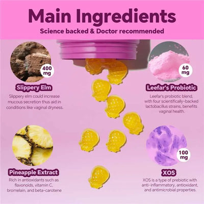 Probiotikum + Ulmenrinde Gummibärchen für Frauen