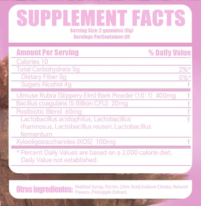 Probiotikum + Ulmenrinde Gummibärchen für Frauen