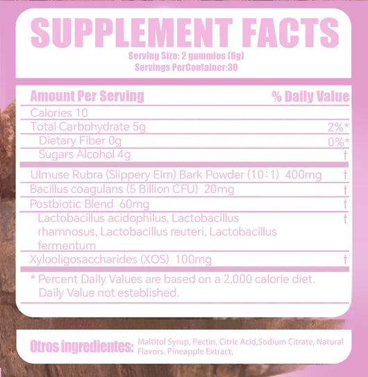 Probiotikum + Ulmenrinde Gummibärchen für Frauen